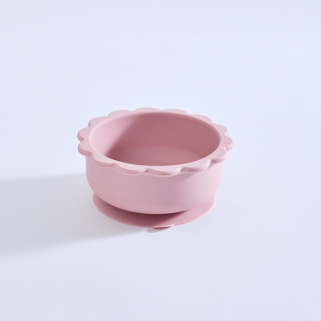Milk Addict Silicone Suction Lion Bowl Mauve